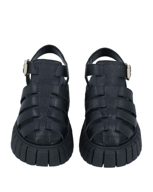 Pollini Black Sandals