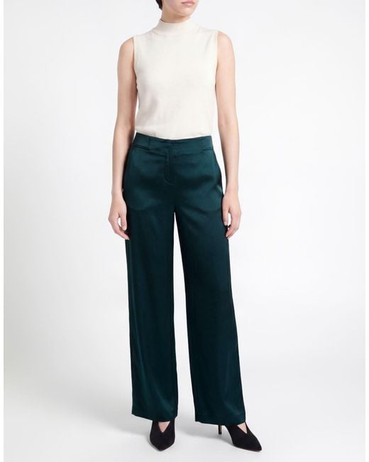 Giorgio Armani Blue Pants Silk