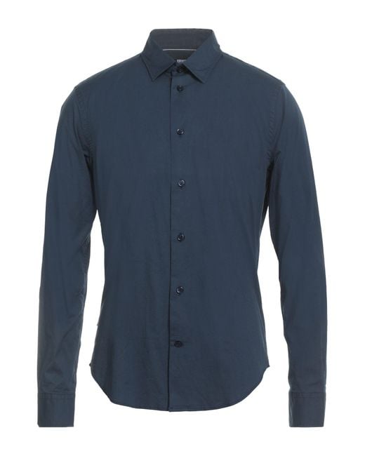 Blauer Blue Shirt Cotton, Elastane for men