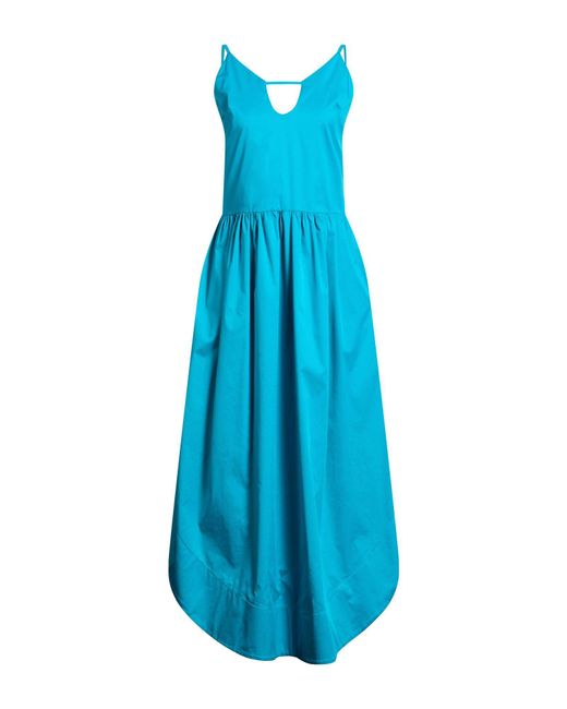 Jijil Blue Maxi Dress Cotton, Polyamide, Elastane, Polyester