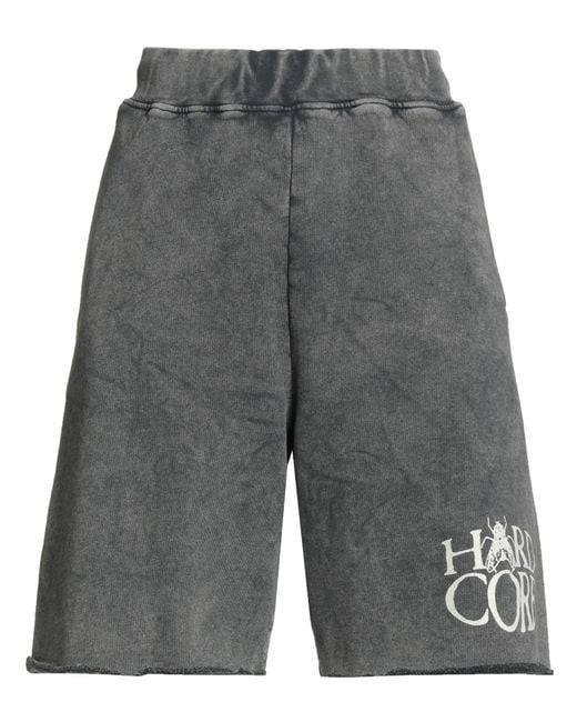 Aries Gray Charcoal Shorts & Bermuda Shorts Cotton