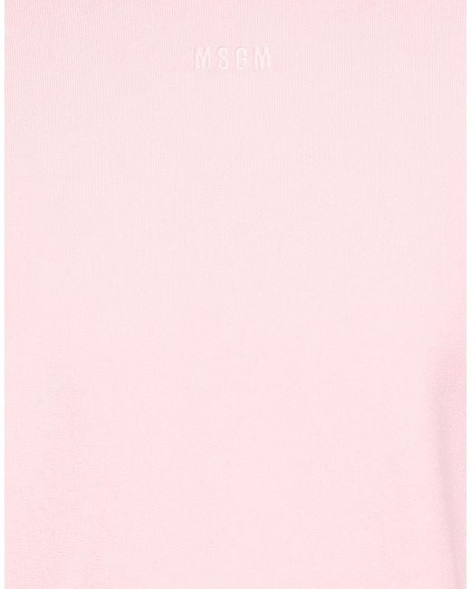MSGM Pink Sweatshirt Cotton for men