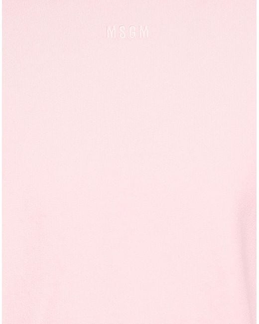 MSGM Pink Sweatshirt Cotton for men