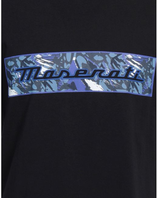 NORTH SAILS X MASERATI Black T-Shirt Cotton for men