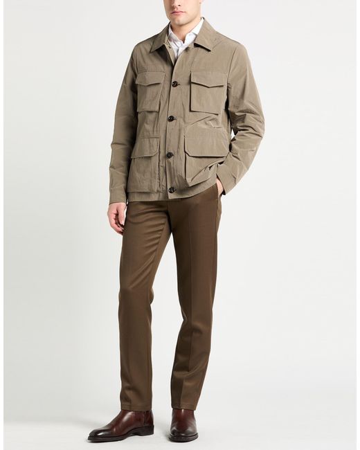 Moorer Brown Jacket Polyester, Polyamide, Cotton for men