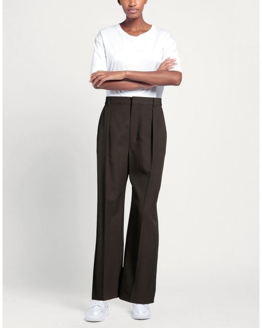 Lemaire Black Pants Wool, Viscose