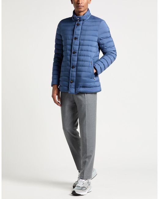 Moorer Blue Slate Puffer Polyamide, Polyurethane for men