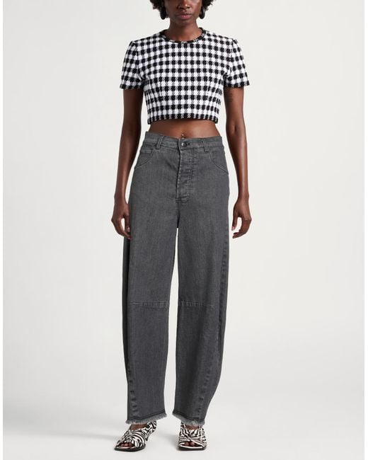 Motel Gray Jeans Cotton, Synthetic Fibers