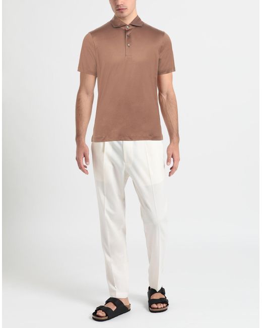 Gran Sasso Brown Polo Shirt for men