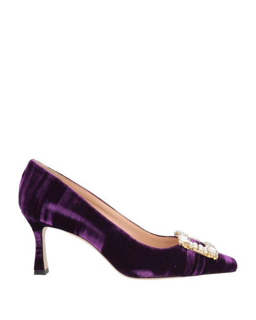 FRANCESCO SACCO Purple Pumps