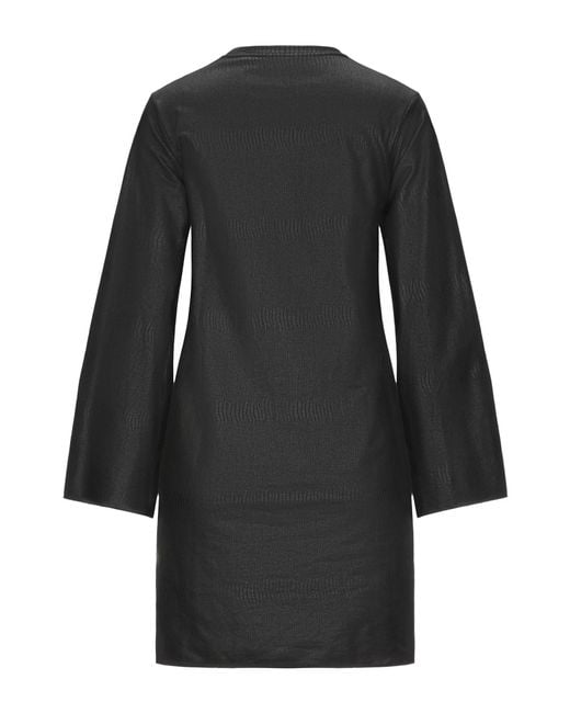 Jijil Black Mini Dress Cotton, Elastane