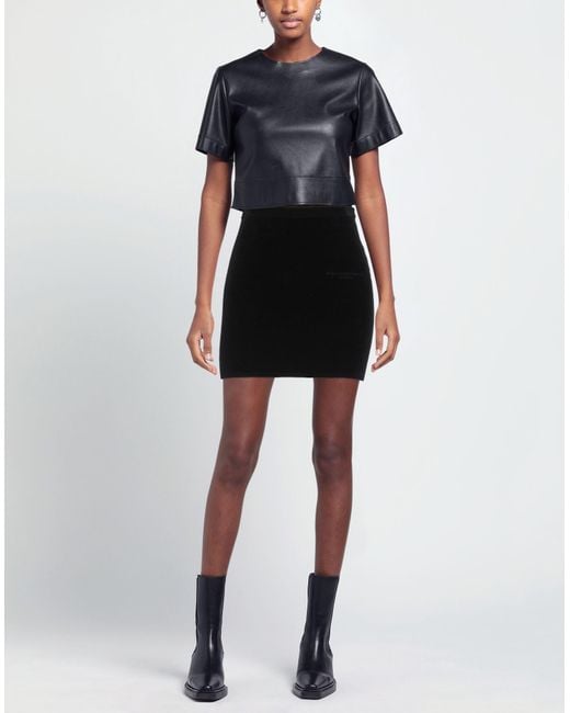 Alexander Wang Black Minirock
