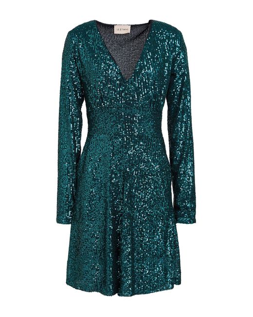 Le twins Green Mini-Kleid
