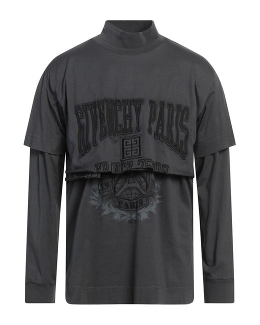 Givenchy Gray Lead T-Shirt Cotton for men