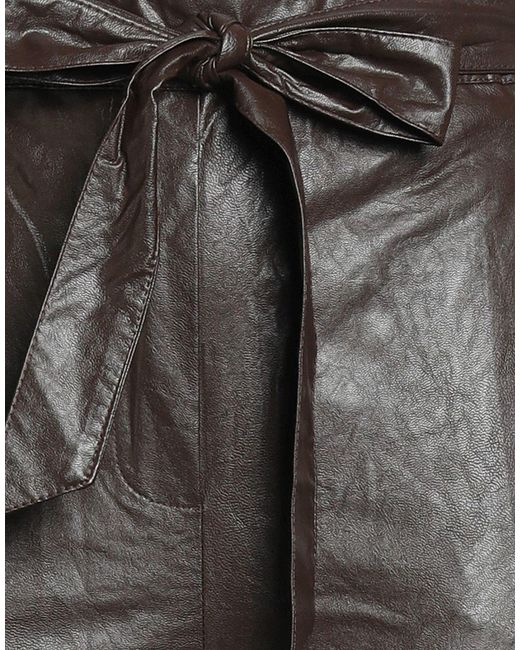 NUALY Gray Dark Pants Polyurethane, Polyester