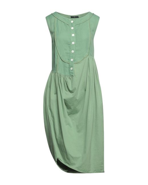 High Green Midi Dress