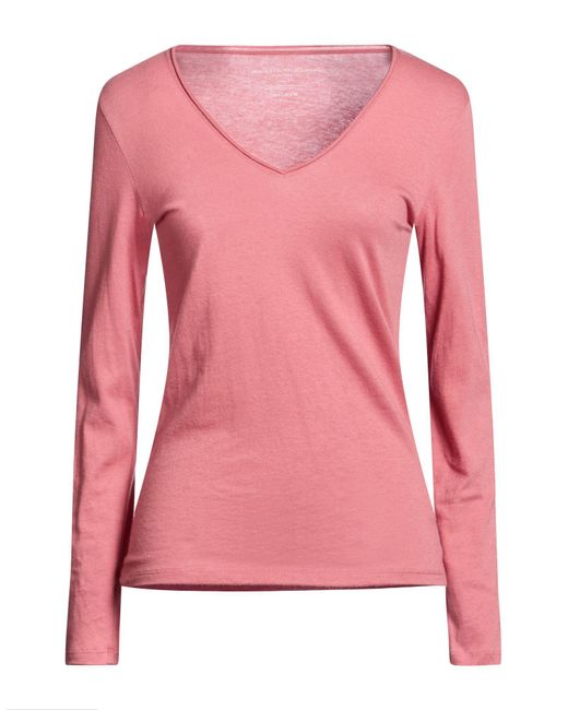 Majestic Filatures Pink T-Shirt Cotton, Cashmere