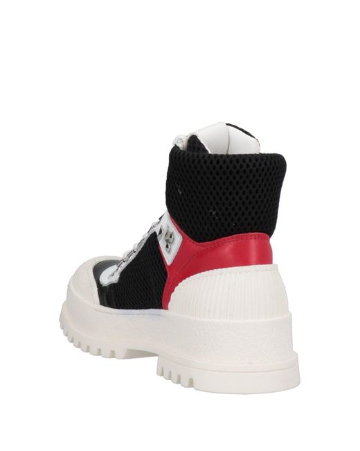 MICH SIMON White Ankle Boots Calfskin, Textile Fibers