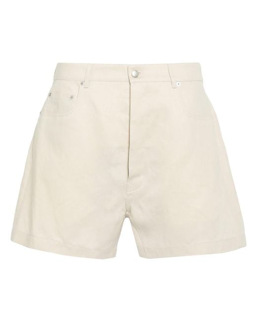 Rick Owens Natural Shorts & Bermuda Shorts Linen for men