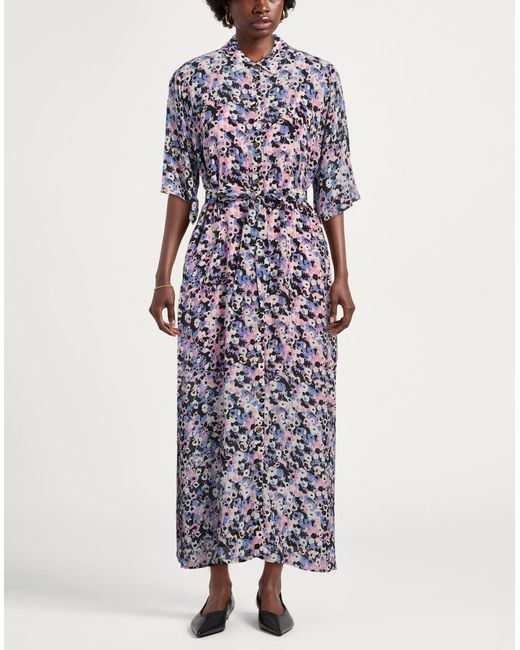 EMMA & GAIA Purple Maxi Dress Viscose