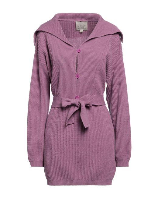 N.O.W. ANDREA ROSATI CASHMERE Purple Mini Dress