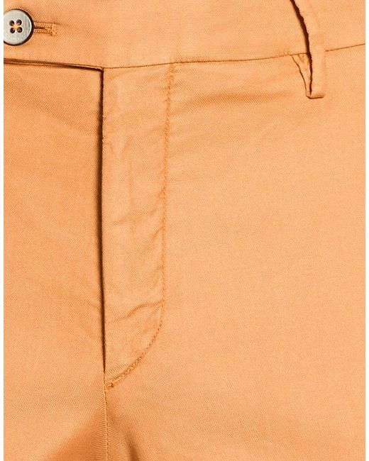 Michael Coal Orange Pants Lyocell, Cotton, Elastane for men