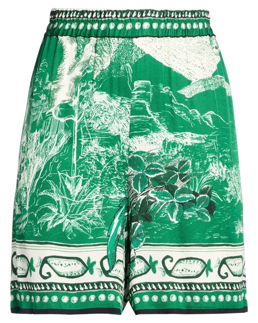 Dahlo Green Shorts & Bermuda Shorts Viscose
