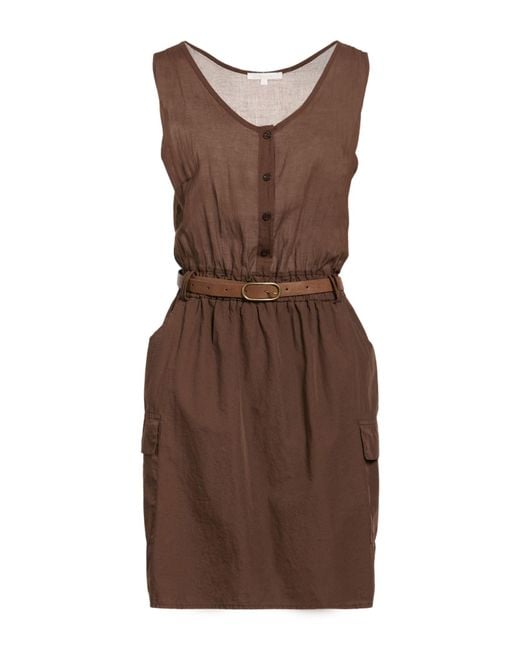 Kocca Brown Mini Dress Cotton