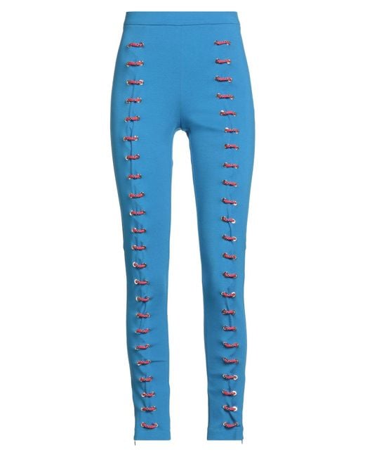 Vivetta Blue Pants Viscose, Polyamide, Elastane
