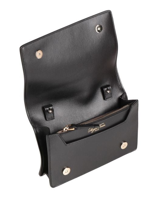 Roger Vivier Metallic Cross-Body Bag Textile Fibers, Leather