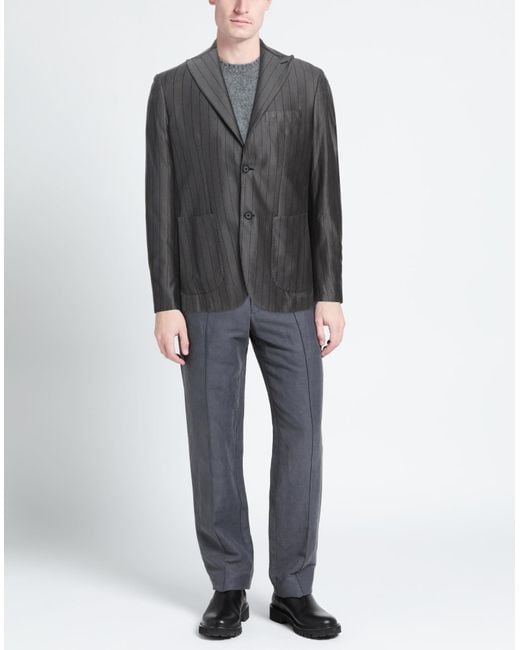 TWENTY-ONE by ANTONIO CARNEVALE Gray Blazer for men