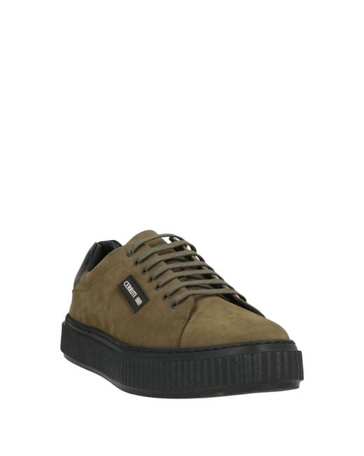 Cerruti 1881 Green Sneakers Leather for men