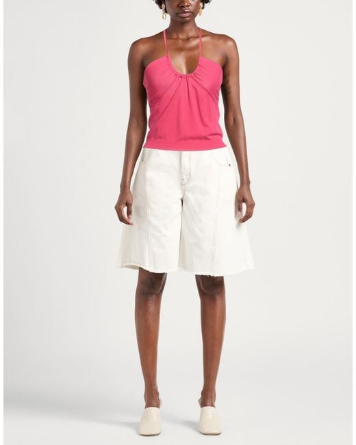 Kaos Pink Top Viscose, Polyamide