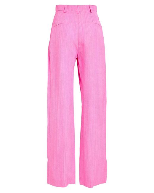 Jacquemus Pink Pants Viscose, Silk