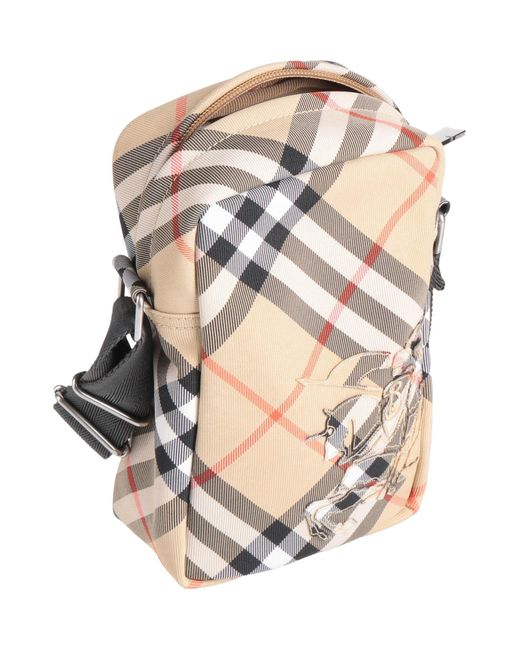 Burberry Gray Cross-Body Bag Textile Fibers for men