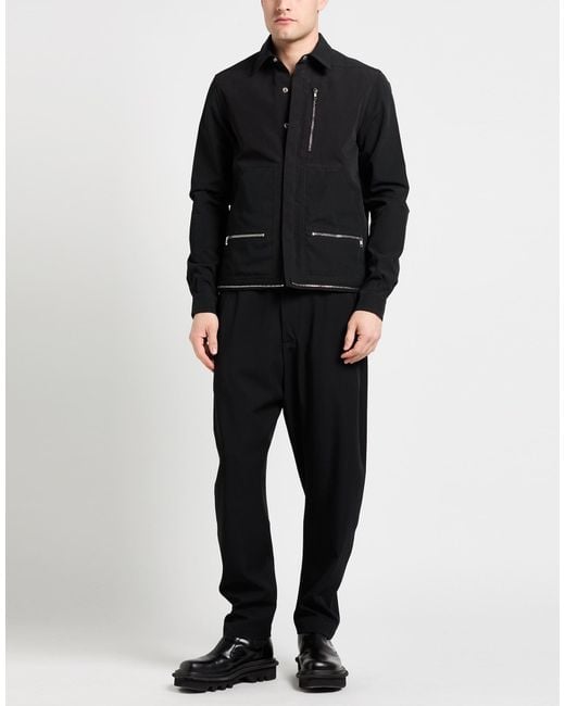 Rick Owens Blue Jacket Polyester, Cotton for men