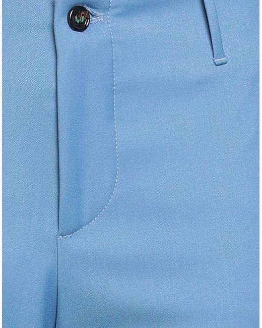 Berwich Blue Pants Polyester, Viscose, Elastane