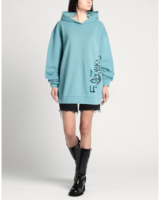 EA7 Blue Sweatshirt Cotton, Polyester