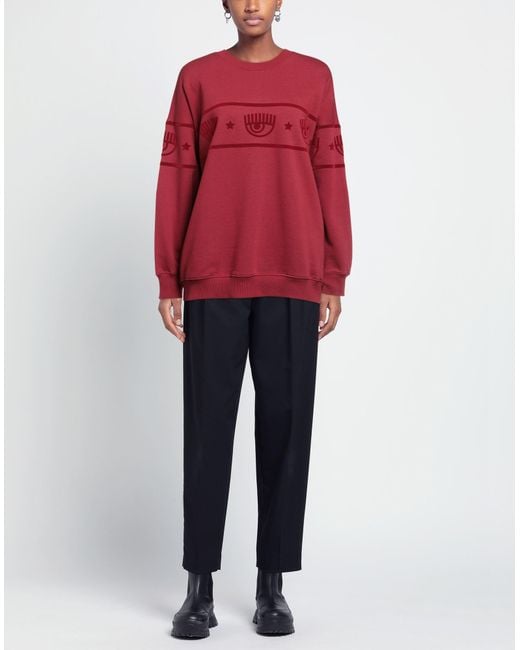 Chiara Ferragni Red Sweatshirt