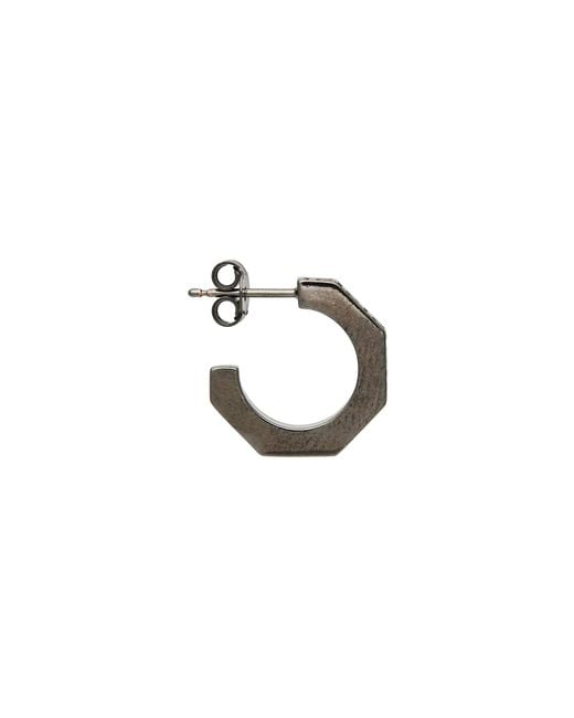 Versace Metallic Greca -- Earrings Ruthenium