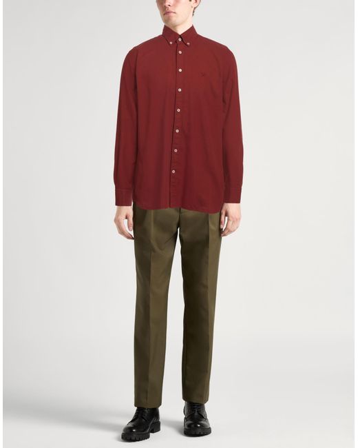 Hackett Red Shirt Cotton for men