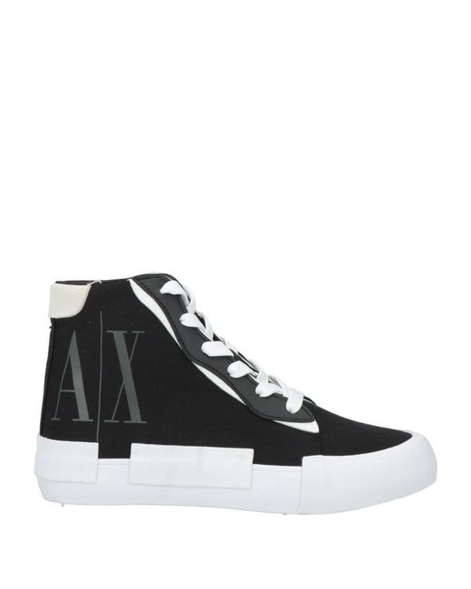 ARMANI EXCHANGE Black Trainers