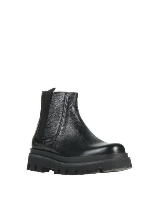 Sergio Rossi Black Ankle Boots for men