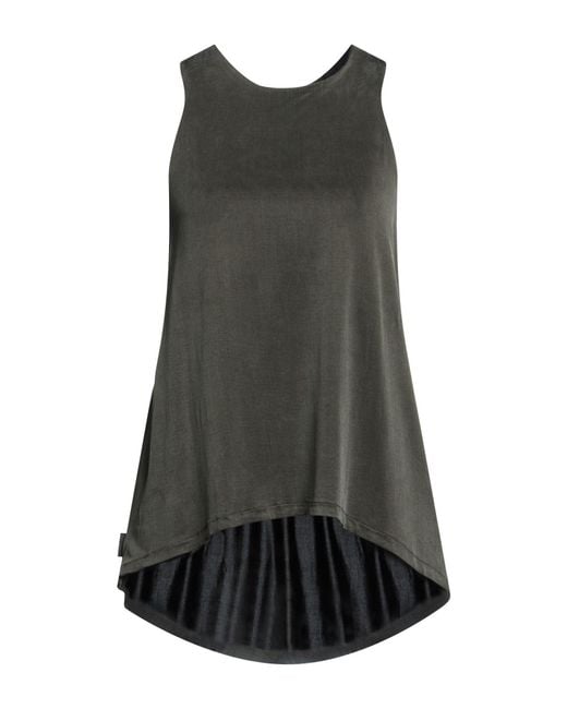 Rrd Gray Tank Top Cupro, Elastane