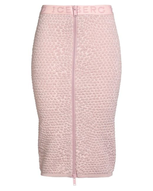 Iceberg Pink Midi Skirt