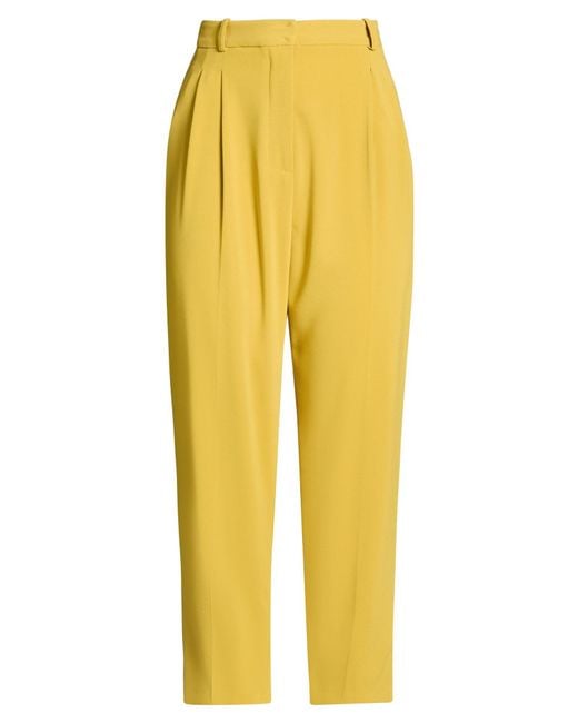Elisabetta Franchi Yellow Trouser