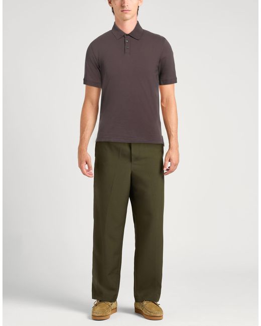 Polo Alpha Studio pour homme en coloris Brown
