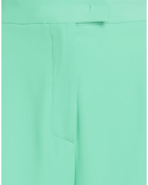 SIMONA CORSELLINI Green Pants Polyester, Elastane