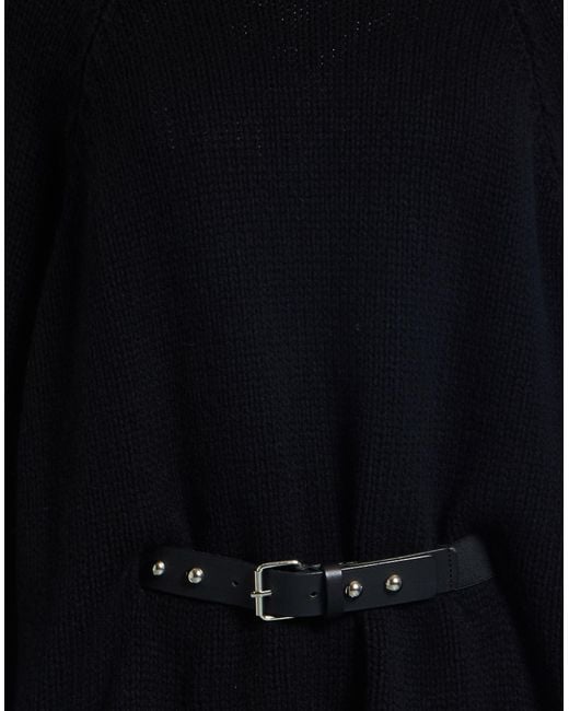 Hache Black Turtleneck Wool, Cashmere