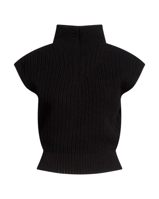 Rick Owens Black Turtleneck Virgin Wool